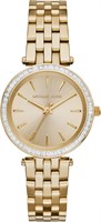 Женские мини-часы Michael Kors Mini Darci с аналоговым ремешком из нержавеющей стали - модель MK3365, золотистый цвет 1000037261