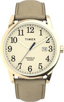 Женские часы Timex Easy Reader Date с кожаным ремешком, диаметр 38 мм 1000037272