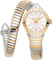 Женские аналоговые наручные часы Roberto Cavalli RC5L114M0065 круглой формы, диаметр корпуса 22 мм, цвет серебристо-серый/серебристый 1000037371