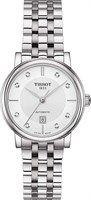 Женские автоматические аналоговые часы Tissot Carson Premium, 30 мм, браслет из нержавеющей стали 1000037402