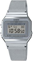 Casio — VINTAGE Armbanduhr A700WEM-7AEF — унисекс Uhr — Spritzfest — цифровой — Mit Stahlband — Silber 1000037406