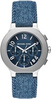 Женские кварцевые аналоговые наручные часы Michael Kors MK7524 Gramercy Fabric, диаметр 40 мм, синий/синий 1000037434