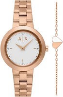 Женские аналоговые наручные часы Armani Exchange AX7175SET Jackie, размер корпуса 36 мм, цвет розовое золото 1000037504