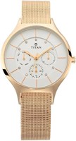 Женские рабочие часы Titan Slimline с аналоговым циферблатом и белым циферблатом - 95067WM01 / 95067WM01/NP95067WM01, универсальный размер 1000037578