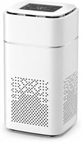 Компактный очиститель воздуха Wemart с индикатором PM2.5, 3-ступенчатым HEPA-фильтром, УФ-С лампой, режимом ионизации, сенсорным управлением. Подходит для спальни, дома и офиса, для удаления пыли, дыма и запахов. Белый цвет 1000037629