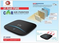Автомобильный очиститель воздуха 3T PLUS PURE с HEPA-фильтром, удалением запахов и пыли, питанием от USB – портативный очиститель воздуха для автомобилей (?3T-A828) Черный (восстановленный) 1000037706
