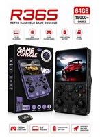 Портативная ретро-игровая консоль YJ R36S, более 15000 предустановленных игр, 3,5-дюймовый IPS HD-экран, долговечный аккумулятор 3500 мАч, два джойстика, портативное ретро-игровое устройство для детей и взрослых, поддержка PS1/GBA/SNES, черный цвет 1000039687