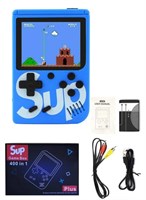 Портативная игровая консоль SUP с 400 классическими ретро-играми, 3-дюймовым цветным экраном, перезаряжаемой батареей, компактное игровое устройство для детей и взрослых | Синий 1000039703