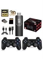 Универсальная ретро-игровая консоль 4K Game Stick с встроенным геймпадом 64 ГБ, более 30000 классических игр, 46 эмуляторов, двумя беспроводными контроллерами 2.4G, подключением и использованием к телевизору 1000039705