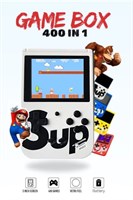 SUP Game Box Plus 400-в-1 – Ретро мини-консоль | Портативное игровое устройство в ностальгическом стиле | Поддерживает многопользовательский режим 2P | Цветной HD-экран | Встроенный перезаряжаемый аккумулятор | Белый 1000039707