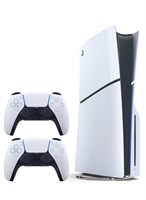 Игровая консоль Sony PlayStation 5 Disc (Slim) с дополнительным беспроводным контроллером — белая 1000039816