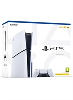 Игровая консоль Sony PlayStation 5 Slim, дисковая версия (международная версия), модель 2023 года, с белым контроллером 1000039829