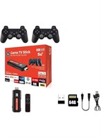 TIGER Q9 8K Game TV Stick, 64 ГБ памяти для игр, беспроводные контроллеры, двухдиапазонный Wi-Fi, Bluetooth, ретро-игровая консоль, Android TV Game Box, HDMI-подключение, видеогеймпад Plug &amp; Play 1000039846