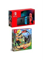 Nintendo Switch в комплекте с контроллерами Joy-Con и игрой Ring Fit Adventure 1000039862