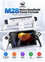Портативная игровая консоль Eworld M28 Retro, PS2, 7,1-дюймовый большой HD IPS-дисплей 1024 × 600, восьмиядерный процессор с графическим процессором Mali-G52, система на базе Linux EmuELEC, более 30 классических игровых платформ, более 20 000 предустановл 1000039880