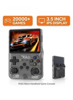 Игровая консоль Gulf Trend R36S в стиле ретро, ​​3,5-дюймовый IPS-дисплей, более 20 000 классических игр, карта памяти TF XX ГБ, портативный эмулятор, HD-экран 640x480, перезаряжаемая батарея и два джойстика 1000039959