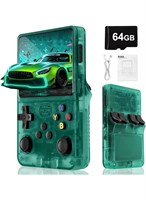 Игровая консоль TIGER Classic с более чем 15 000 предустановленных игр, 3,5-дюймовым IPS-экраном, операционной системой Linux, портативный ретро-плеер с эргономичным дизайном для развлечений в дороге, зелёный цвет 1000040043
