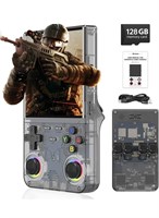 Игровая консоль ZONBON R36 Ultra Retro Handheld, 4-дюймовый IPS HD-дисплей с разрешением 720x720, более 20000 предустановленных игр, Linux Open Source, Wi-Fi, два джойстика, портативный дорожный подарок для геймеров и взрослых (черный) 1000040093