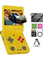 Игровая консоль ANBERNIC RG35XX SP в стиле ретро, ​​работающая на Linux, с выводом изображения на HDTV, 3,4-дюймовым IPS-экраном, Wi-Fi, HDMI, Bluetooth, слотом для TF-карты на 64 ГБ, поддержкой более 5000 классических игр и аккумулятором 3300 мАч, желтог 1000040107