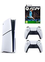 Sony PlayStation 5 Disc Slim Console With Extra White Controller And FC 24 1000040116