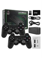 Беспроводная ретро-игровая консоль ELTRAZONE, игровой джойстик с поддержкой Plug and Play, встроенными более чем 10000 играми, 9 классическими эмуляторами, выходом HDMI 4K для телевизора и двумя беспроводными контроллерами 2,4 ГГц (64 г) 1000040158