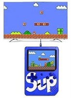 Игровая консоль SUP 400 в 1: классические игры, портативный геймпад, цветной экран, игры Mario, Super Mario DR, Mario Contra - СИНИЙ 1000040166