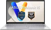 Ноутбук ASUS Vivobook 15 Slim (Cool Silver) | 15,6-дюймовый FHD-дисплей (1920 x 1080), процессор Intel Core 7 150U, графика Intel, 16 ГБ ОЗУ, SSD 512 ГБ, Windows 11 [X1504VAP-BQ715WL] 1000036425