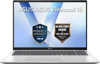 Ноутбук ASUS Vivobook 16 AI (Cool Silver) | Intel Core Ultra 5 225H, 16-дюймовый WUXGA-дисплей, 16 ГБ DDR5 RAM, 512 ГБ SSD, Intel AI Boost NPU до 13 TOPS, Windows 11 [X1607CA-MB174W] 1000036476