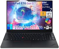 Lenovo ThinkPad E16 Gen 3 16" FHD+ Бизнес-ноутбук, Intel 16-ядерный Ultra 7 255H (превосходит i9-13900H), Arc 140T, 64 ГБ DDR5 RAM, 2 ТБ PCIe SSD, WiFi 6E, Bluetooth 5.3, веб-камера, Windows 11 Pro 1000010678