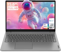 Ноутбук Lenovo V15 для бизнеса, дома и учебы | 15,6-дюймовый FHD-дисплей с антибликовым покрытием | Intel Core i7-1255U | 16 ГБ ОЗУ | 512 ГБ SSD | HDMI | Type-C | RJ-45 | Цифровая клавиатура | Веб-камера | Wi-Fi 6 | Windows 11 Pro 1000036488