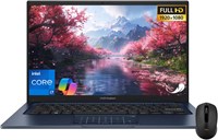 Ноутбук ASUS Vivobook 14" - FHD (1920 * 1080) - Intel Core i7-1355U - 10 ядер - Intel UHD Graphics - Copilot - Камера с функцией защиты конфиденциальности - Windows 11 Home - с беспроводной мышью (16 ГБ ОЗУ | 1 ТБ SSD) 1000040220