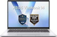 ASUS Vivobook 14 AI PC (Cool Silver) | 14-дюймовый WUXGA-дисплей (1920 x 1200), процессор Intel Core Ultra 5 225H, NPU Intel AI Boost до 13 TOPS, 16 ГБ ОЗУ, SSD 512 ГБ, Windows 11 [X1407CA-LY148W] 1000036467
