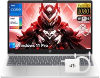 Ноутбук HP i7 с сенсорным экраном, 10-ядерный Intel Core i7-1355U (до 5 ГГц, превосходит Core 7 160U), 16 ГБ ОЗУ, 1 ТБ SSD, 15,6-дюймовый Full HD дисплей, графика Intel Iris Xe, Windows 11 Pro, Wi-Fi 6 с аксессуаром GM. Ноутбук для бизнеса и игр 1000040255