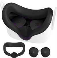 Чехол для лица AMZDM для Oculus Quest 2 с защитными крышками для линз, моющиеся силиконовые чехлы для VR-гарнитуры Meta Quest 2. Аксессуары для VR с доставкой по Душанбе, по Худжанду, по Бохтару и по всему Таджикистану. 1000040344