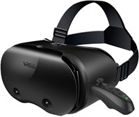 3D VR-гарнитура для iPhone и Android, регулируемые очки виртуальной реальности с контроллером, совместима с телефонами с диагональю экрана от 5,0 до 7,0 дюймов, линзы HD с защитой от синего света, удобная обивка из искусственной кожи — идеально подходит д 1000040345