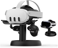 Подставка NALACAL VR, совместимая с Meta Quest 3/Oculus Quest 2/Pico 4/Vision Pro — универсальная вертикальная док-станция для гарнитуры, устойчивый кронштейн с круглым основанием для хранения с доставкой по Душанбе, по Худжанду, по Бохтару и по всему Тад 1000040358