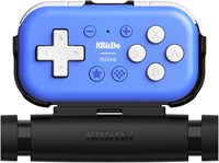 Миниатюрный Bluetooth-геймпад 8Bitdo Micro с креплением для мобильного телефона, совместимый с Nintendo Switch и Android, поддерживает режим клавиатуры (синий) с доставкой по Душанбе, по Худжанду, по Бохтару и по всему Таджикистану. 1000040378