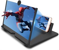 Newseego 12-дюймовый тонкий складной увеличитель экрана телефона, HD-усилитель для телефона со складной подставкой, портативный увеличитель для фильмов и видеоигр, 3D-проектор для телефона, гаджет для подарков - черный с доставкой по Душанбе, по Худжанду, 1000040402