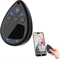 Беспроводной автокликер для iPhone, Bluetooth-кликер для экрана телефона с батареей для использования без рук, бесшумный кликер с регулируемой скоростью для прямых трансляций в TikTok, игр и заданий с наградами (черный) с доставкой по Душанбе, по Худжанду 1000040433