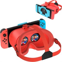 Улучшенная VR-гарнитура DEVASO для Nintendo Switch и модели Switch OLED, очки виртуальной реальности Switch с регулируемыми HD-линзами и удобным ремешком для головы, аксессуары для 3D-очков Labo VR Kit для Switch с доставкой по Душанбе, по Худжанду, по Бо 1000040480