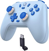 Беспроводной контроллер GameSir Nova Lite для Windows PC, Switch, Android, iOS и Steam Deck – трехрежимный (2,4 ГГц, Bluetooth, USB-C) геймпад с джойстиками на основе датчика Холла, функцией Turbo и вибрацией – синий с доставкой по Душанбе, по Худжанду, п 1000040536