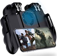 Игровой контроллер SKEIDO с 4 триггерами и вентилятором охлаждения для PUBG/Call of Duty/Fortnite [управление 6 пальцами] L1R1 L2R2, геймпад, триггер для мобильных телефонов iOS и Android с диагональю экрана 4,7-6,5 дюймов с доставкой по Душанбе, по Худжа 1000040632
