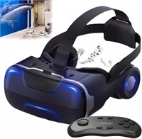 3D VR-очки, гарнитура виртуальной реальности с наушниками, комплект для просмотра фильмов и игр на телефоне с контроллером, размер экрана от 4,7 до 6,5 дюймов с доставкой по Душанбе, по Худжанду, по Бохтару и по всему Таджикистану. 1000040661