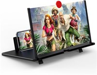 Увеличительный экран для проектора ALMEKAQUZ для фильмов, видео и игр – складная подставка для телефона с усилителем экрана – совместим со всеми смартфонами с доставкой по Душанбе, по Худжанду, по Бохтару и по всему Таджикистану. 1000040692