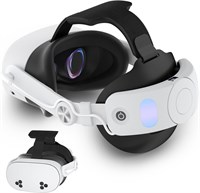 Ремешок для головы Quest 3S с аккумулятором 6000 мАч: регулируемый ремешок для Quest 3S Elite с аккумулятором, удобный сменный аксессуар для VR с доставкой по Душанбе, по Худжанду, по Бохтару и по всему Таджикистану. 1000040734