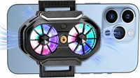 Охладитель для телефона, RGB-вентилятор с двумя вентиляторами для охлаждения телефона? Портативный легкий радиатор для мобильных телефонов с полупроводниковым охлаждающим чипом, магнитный радиатор для сотовых телефонов, для iPhone/Android, для активного о 1000040789