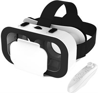 Гарнитура виртуальной реальности NALACAL 3D с Bluetooth-пультом дистанционного управления, полностью совместима со смартфонами iPhone и Android с диагональю экрана 4,7-6,5 дюймов, идеально подходит для захватывающих игр и фильмов, отличный подарок для дет 1000040804