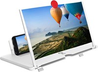 Увеличитель экрана мобильного телефона 12 дюймов? 3D HD увеличитель экрана для мобильных телефонов, проекционный экран для фильмов и видео, складная подставка для телефона с усилителем экрана? Поддерживает все смартфоны (белый, 12 дюймов) с доставкой по Д 1000040821