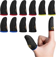 Игровые накладки на пальцы, влагостойкие, проводящие для сенсорных экранов, 10 штук, разные цвета. с доставкой по Душанбе, по Худжанду, по Бохтару и по всему Таджикистану. 1000040846