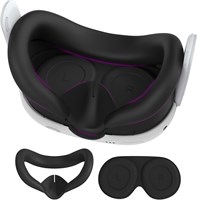 Чехол-накладка на лицо AMZDM для Oculus Quest 3 с защитными крышками для линз, моющиеся силиконовые чехлы для VR-гарнитуры Meta Quest 3. с доставкой по Душанбе, по Худжанду, по Бохтару и по всему Таджикистану. 1000040916
